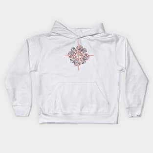 Square dark symbol of obey Kids Hoodie